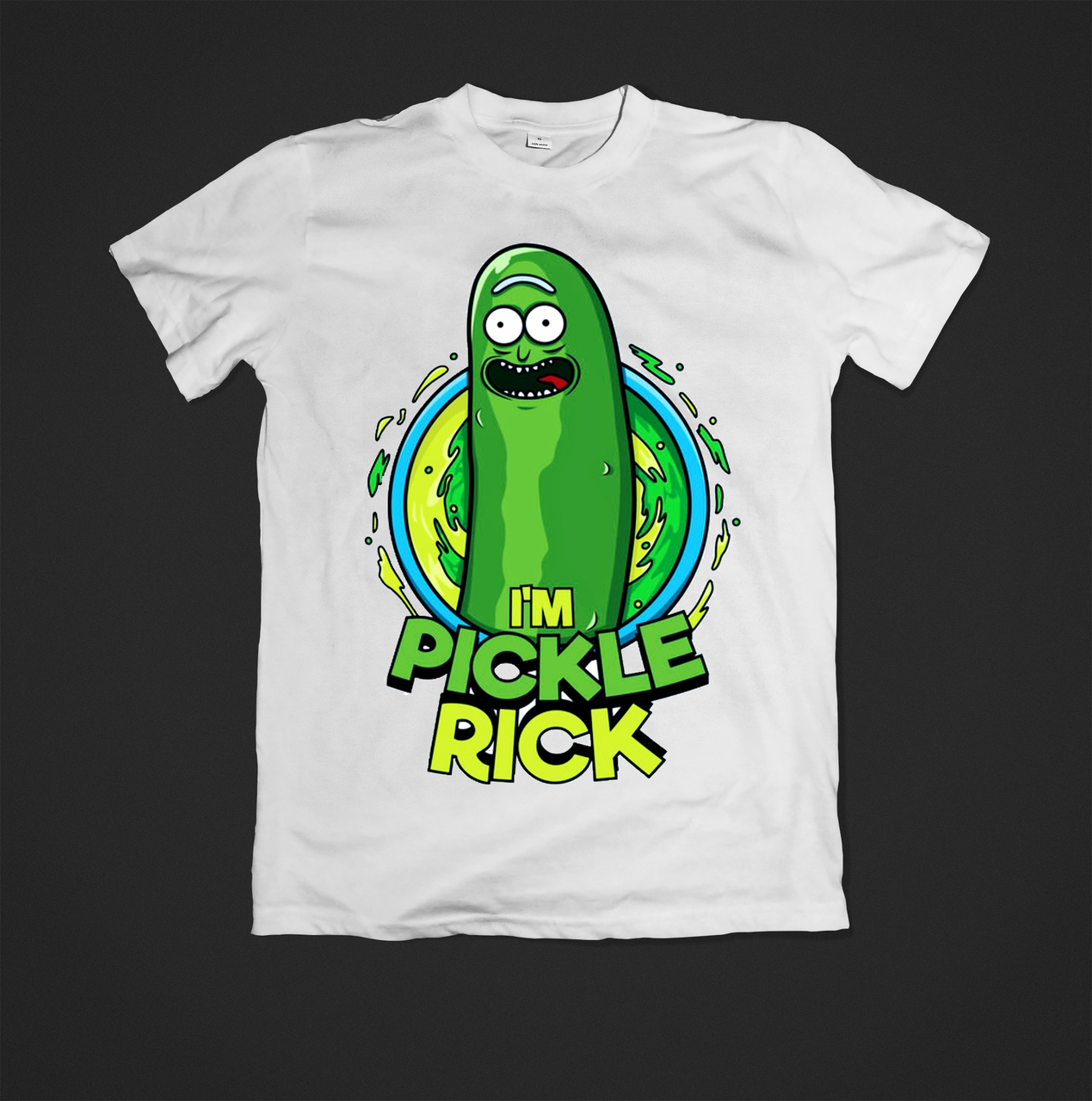 Футболка жіноча з веселим принтом pickle rick