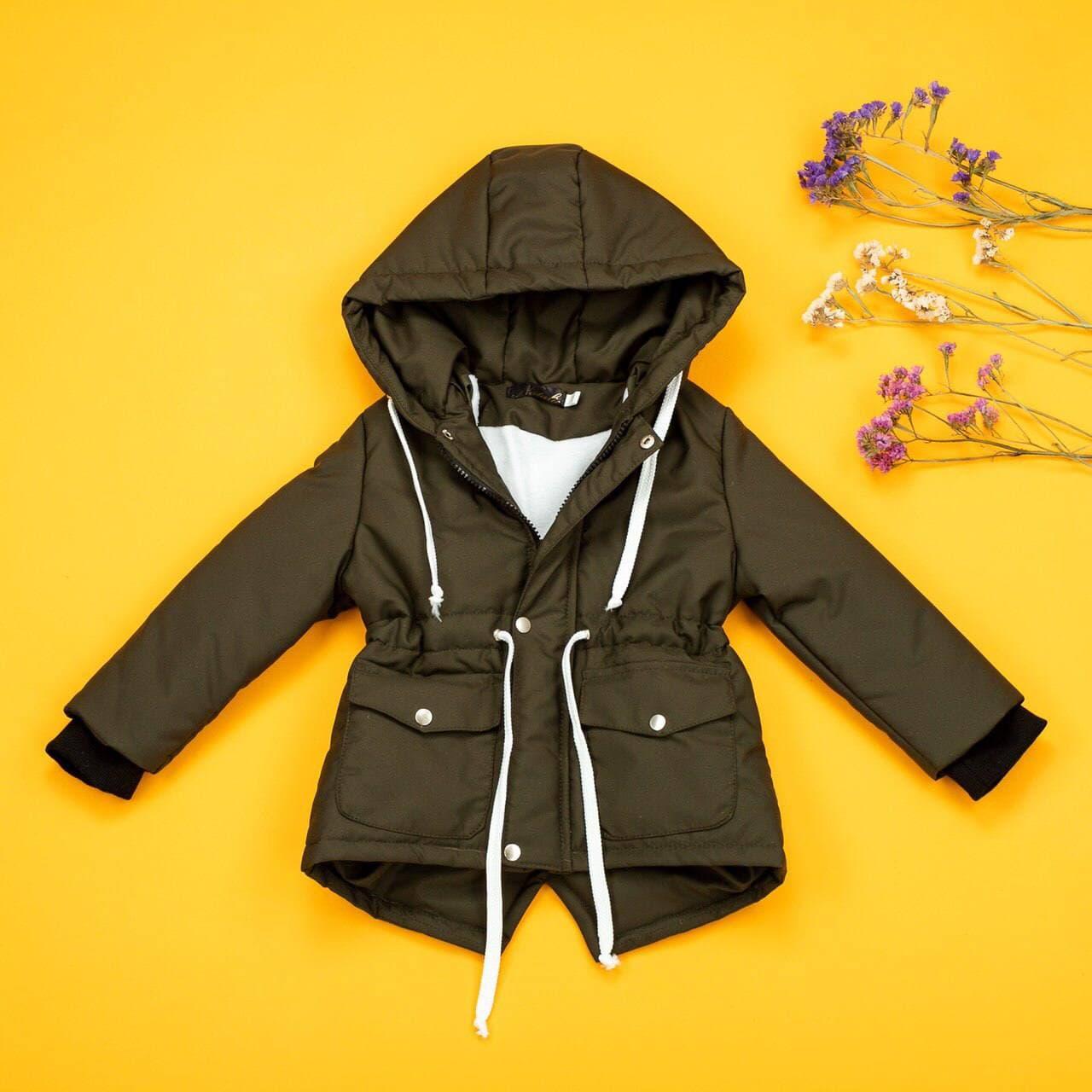 Демисезонная детская парка с капюшоном ( размеры 86, 92, 98, 104, 110, 116, 122, 128, 134 )