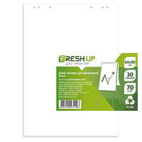 Блок для фліпчарта 30л 640*900 мм 70 г/м2 білий в пакеті Fresh Up