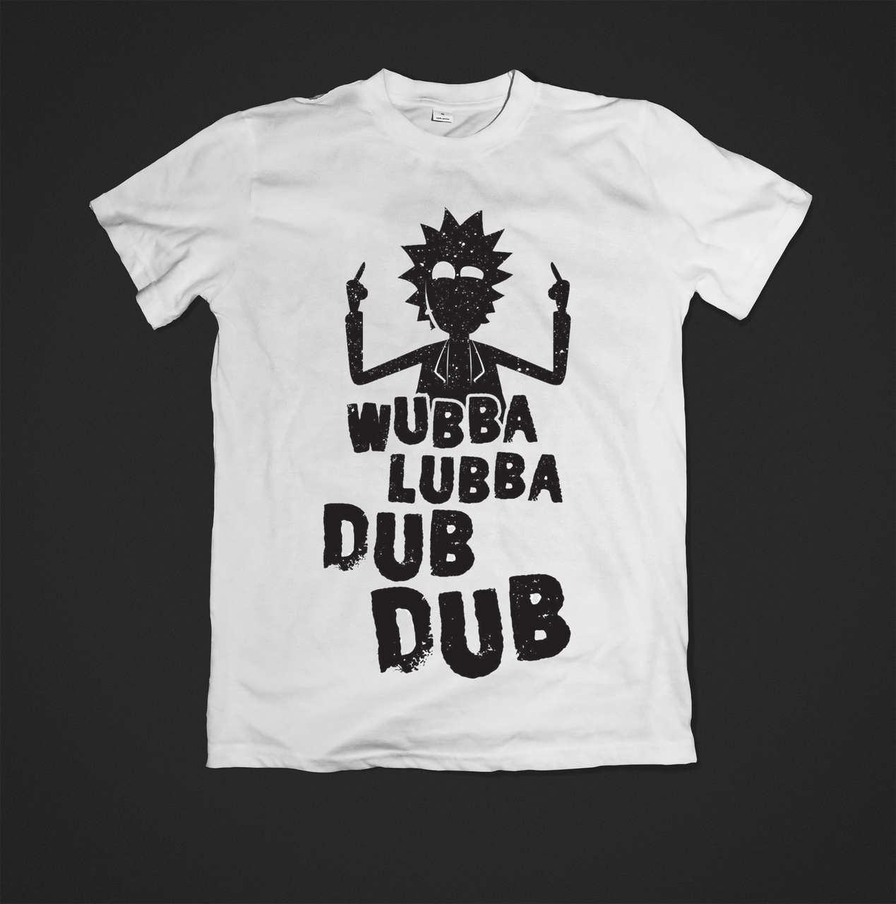 Футболка жіноча з веселим принтом wubba lubba