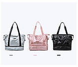 Сумка велика спортивна водонепроникна чорна, фото 4