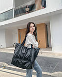 Сумка велика спортивна водонепроникна чорна, фото 3