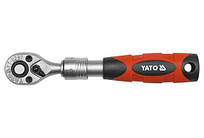 Тріскачка телескопічна YT-0297 (1/4", 72 зубця, 150-200мм) (YATO)