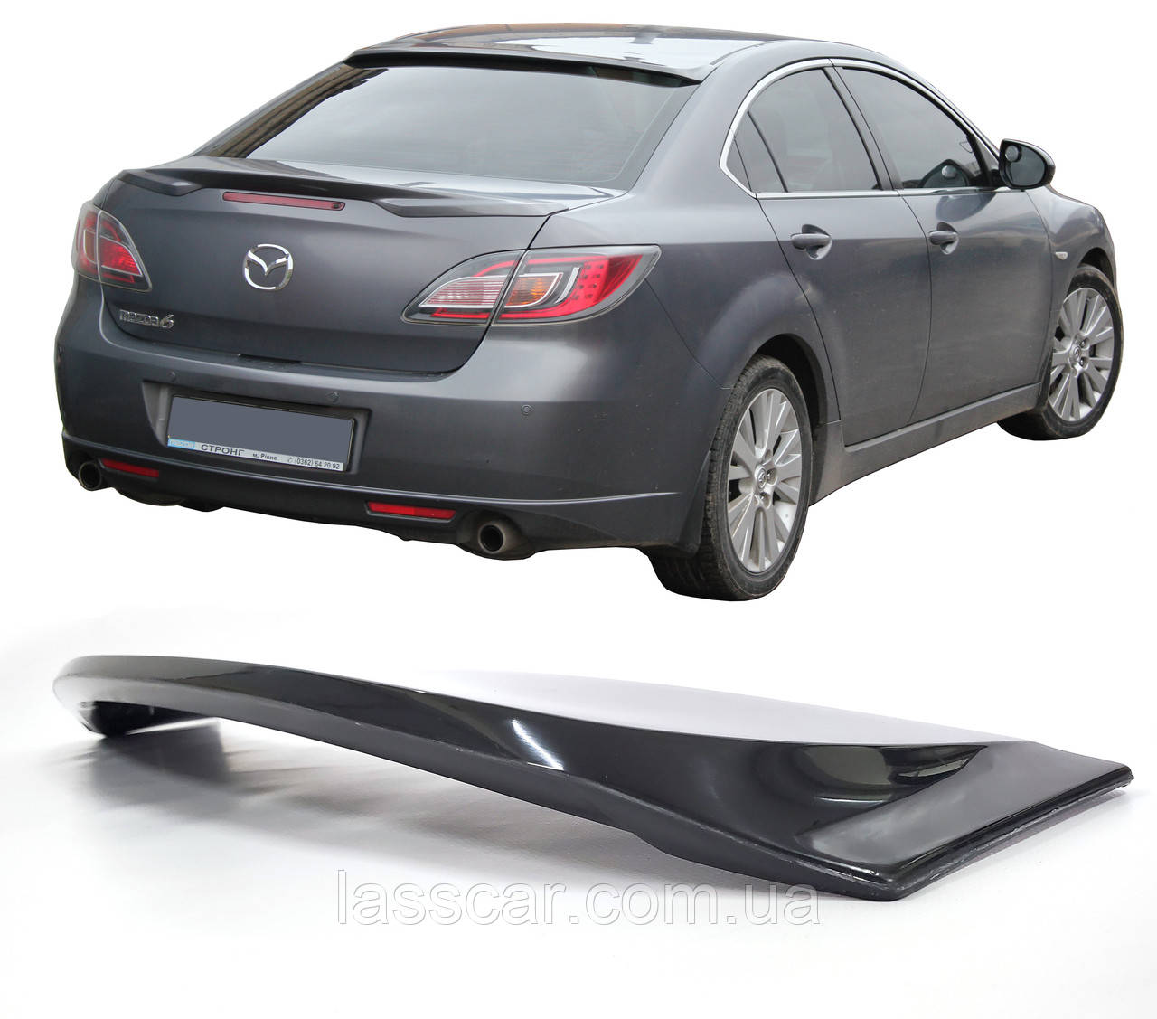Бленда LASSCAR (Козирок, спойлер заднього скла) на Mazda 6 (2008 - 2012р.в.)