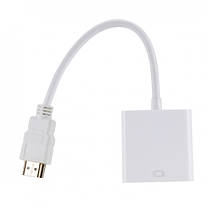 Кабель перехідник Alitek HDMI - VGA адаптер, Білий, фото 3