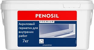 Герметик акриловий для швів Penosil Acril 7 кг білий