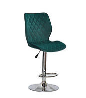 Барный стул Тони TONI BAR CH - BASE зеленый бархат, стул для визажа