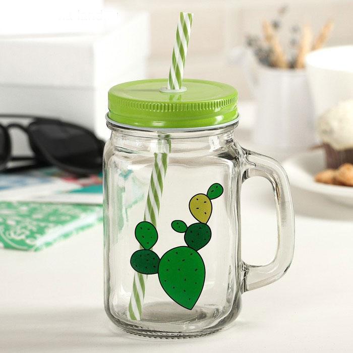 Кружка-Джар DS Cactus 450 мл, фото 1