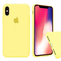 Чехол Silicone Full Cover для iPhone X / XS Mellow Yellow