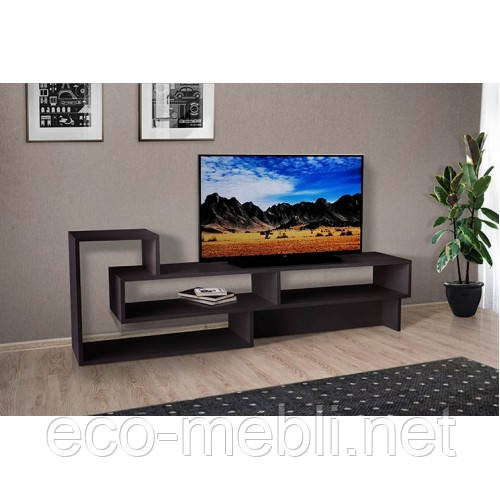 Вітрина ТВ-7 Мікс Меблі венге темне, дуб атланта, фото 1