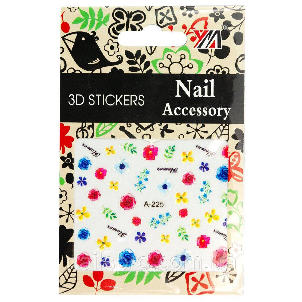 Наклейки 3D для дизайну нігтів Nail Accessory — A-225