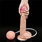Фалоімітатор з сім'явипорскуванням Squirt Extreme Dildo Flesh 10", 25,5х4,8 див., фото 3
