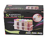 Кухонні підставка з шістьма ємностями для спецій Seasoning six piece set, фото 3