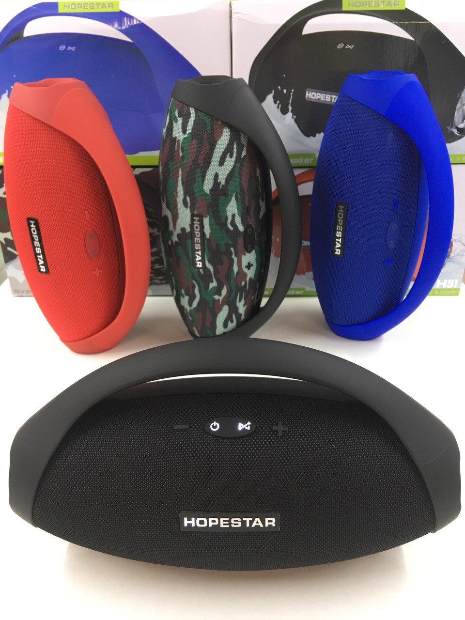Потужна бездротова блютус колонка Hopestar H31 з ручкою, фото 1