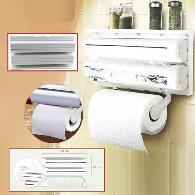 Кухонний диспенсер для рушничків Kitchen Roll Triple Paper Dispenser, фото 1