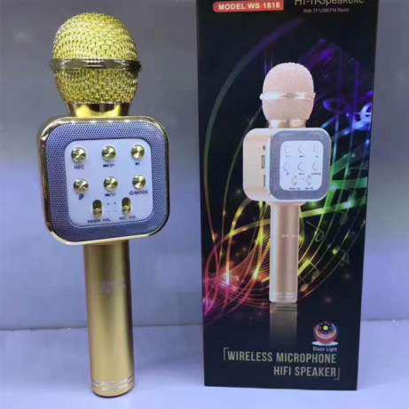 Безпровідний мікрофон для караоке WS-1818 з функцією зміни голосу, фото 1