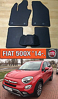 ЕВА коврики Фиат 500х 2014-н.в. EVA резиновые ковры на Fiat 500X