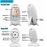 Відеоняня радіоняня Baby Monitor VB601 нічне бачення, двосторонній зв'язок, фото 5