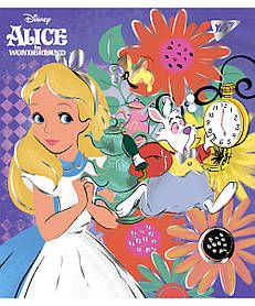 Зошит для записів А5/48 кл. YES "Alice in wonderland" фольга золото+софт-тач , набір 5 шт, код: 763278