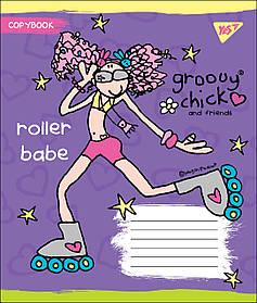 А5/12 лін. YES GROOVY CHICK, зошит учн. , набір 25 шт., код: 764501