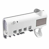 Диспенсер для зубної пасти та щітки автоматичний Toothbrush sterilizer (W-020) , УФ-стерилізатор, фото 3