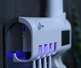 Диспенсер для зубної пасти та щітки автоматичний Toothbrush sterilizer (W-020) , УФ-стерилізатор, фото 9