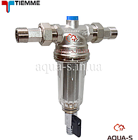 Фильтр тонкой очистки Tiemme DN 1/2" (до 65° С) самопромывной (Италия) 3135SM