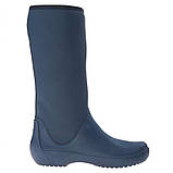 Чоботи гумові жіночі високі м'які / Crocs Women's RainFloe Tall Boot (203416), Темно-сині 37, фото 3