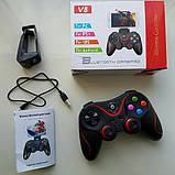 Ігровий бездротової Джойстик V8 Bluetooth для телефону Android / IOS / PC / PS3, Безпровідний Геймпад, фото 6