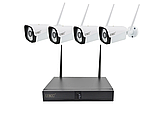 Набір відеоспостереження (4 камери) WiFi kit Реєстратор + 4 камери відеоспостереження, Безпровідний, фото 2