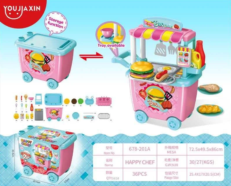 Дитяча Закусочна з візком, 28 предметів, фото 1