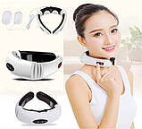 Електростимулятор масажер для шиї фізіотерапія Cervical vertebra Neck Massager, фото 7