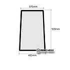 Скло бічне ліве DF 404 (h = 920, L = 375x485), фото 2