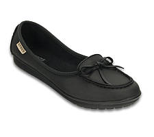 Туфлі жіночі мокасини лофери Крокси Колорлайт оригінал / Crocs Womens Wrap ColorLite Ballet Flat (16209-060), Чорні