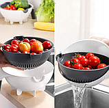 Багатофункціональна обертається овочерізка WET BASKET VEGETABLE CUTTER, фото 8