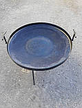 Сковорода з диска борони ромашка 50 см з бортом сковорода для пікніка на природі або дачі, фото 4