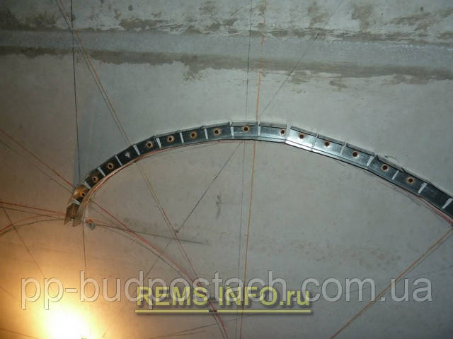 Інструкція по збірці спіральної стелі з гіпсокартону з підсвічуванням