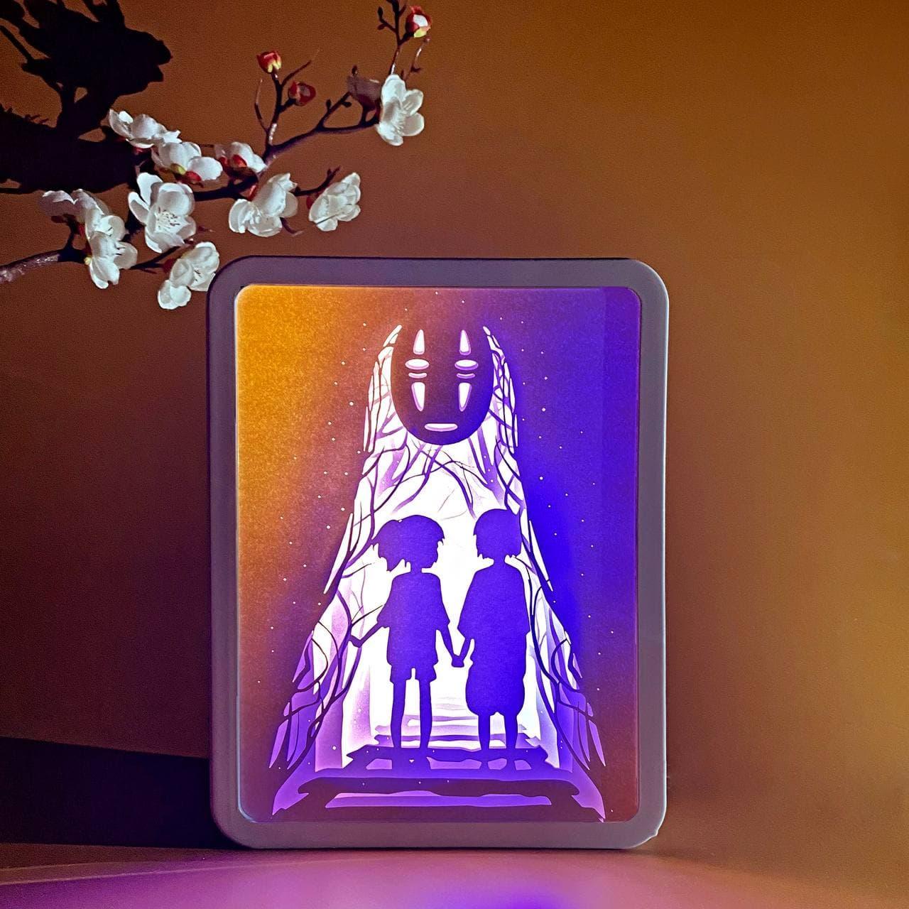 3D настільна картина-нічник "Каонасі (Занесені привидами)" 3DTOYSLAMP