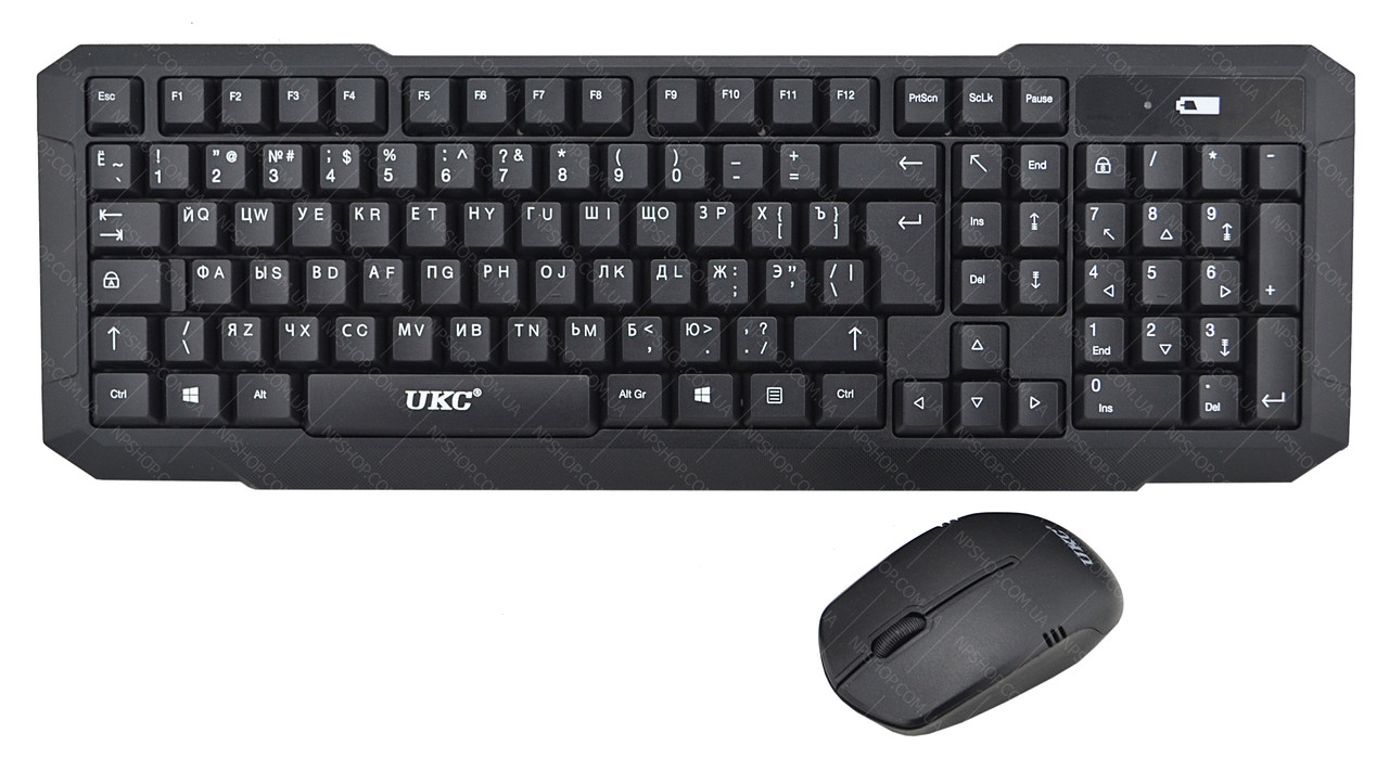 Бездротова російська клавіатура і миша UKC 2.4 G K-118 (HK-118)