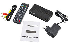 Цифровий тюнер DVB-T2 MEGOGO з LCD c підтримкою wi-fi адаптера