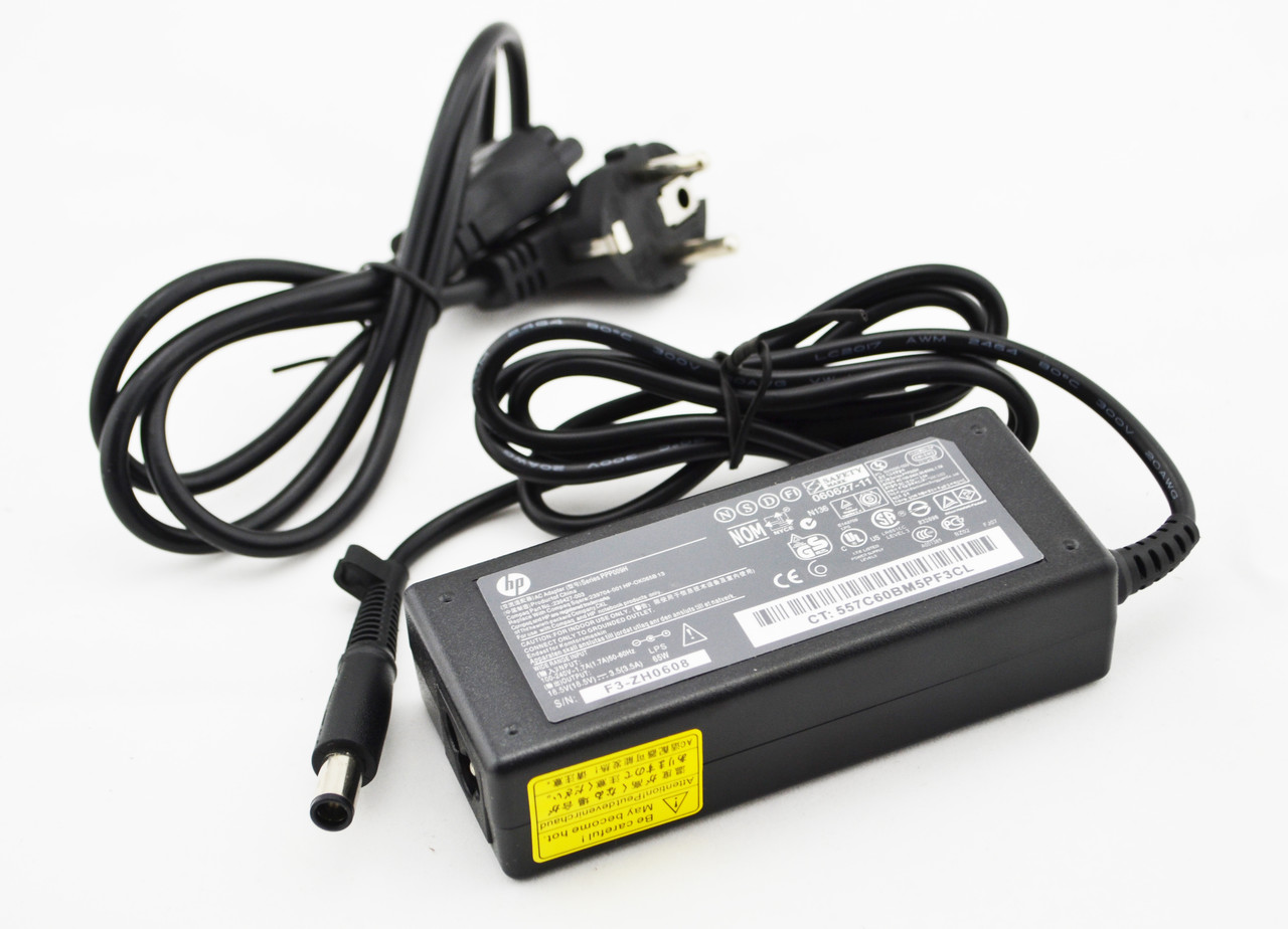 Блок живлення для ноутбука HP 18.5 V 3.5 A 65W 7.4x5.0 + кабель живлення