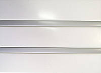 Рейкова алюмінієва стеля Allux білий матовий - срібло металік комплект 180 см х 200 см
