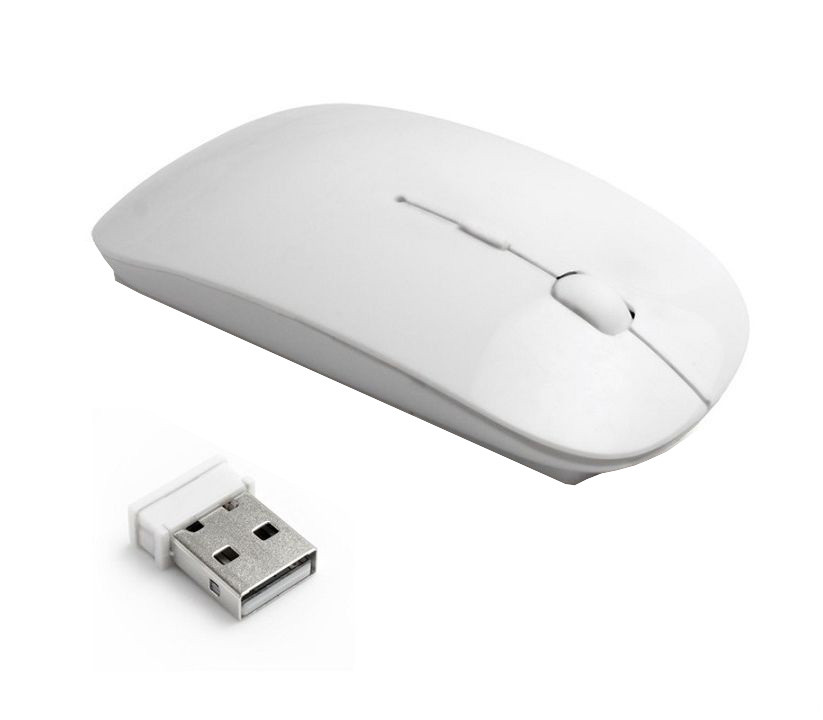 Безпровідна оптична мишка UKC G132 slim 2.4 GHz White (5270)