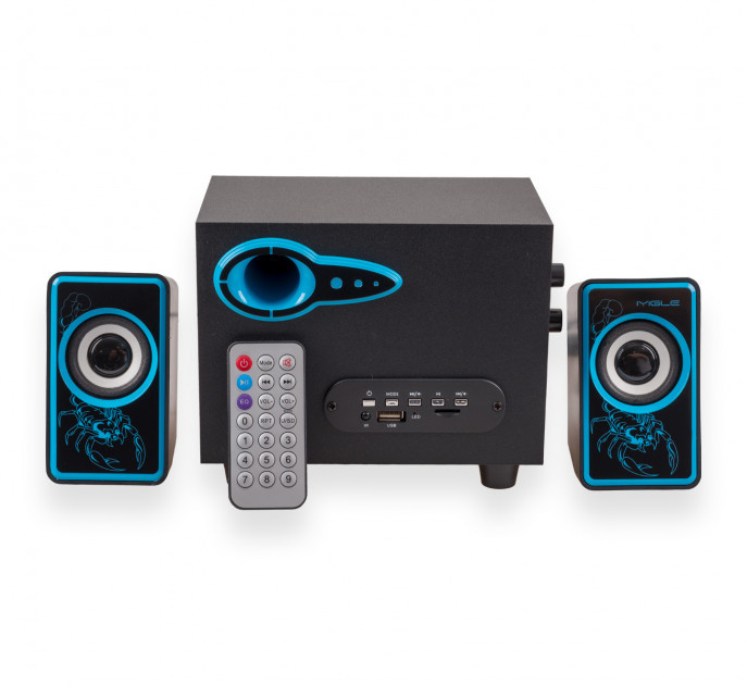 USB колонки для ПК комп'ютерні колонки 2.1 MP3 Bluetooth Cyber AN-2533