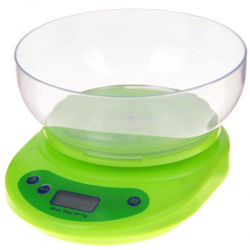 Кухонні електронні ваги до 5кг KE-1 (КЕ-2,КЕ-5) зелений