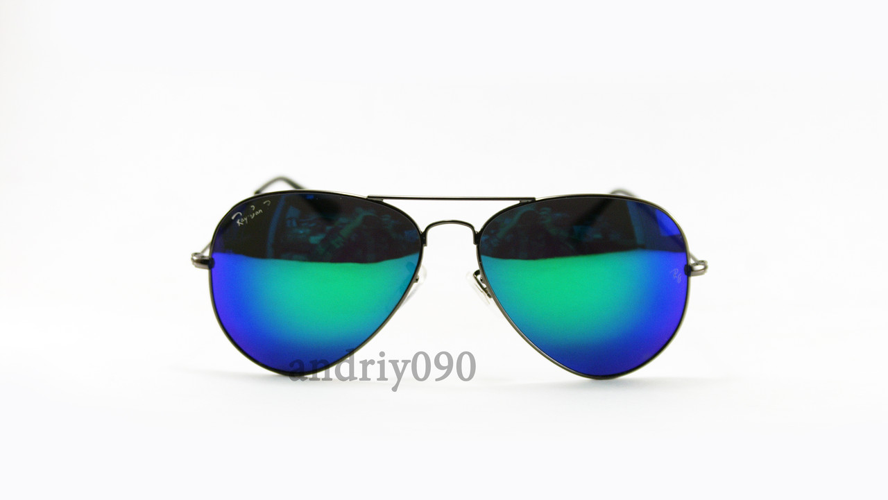 Сонцезахисні окуляри Ray Ban Aviator поляризовані з\з чорна оправа