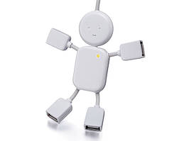 USB хаб Чоловічок hub 4 порти розгалужувач