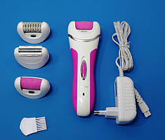 Епілятор 4 в 1 Shinon SH 7656 з бритвеної насадкою Pink