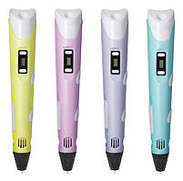 3D ручка для малювання з екраном + пластик