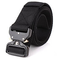 Ремінь тактичний Assault belt з металевою пряжкою Black